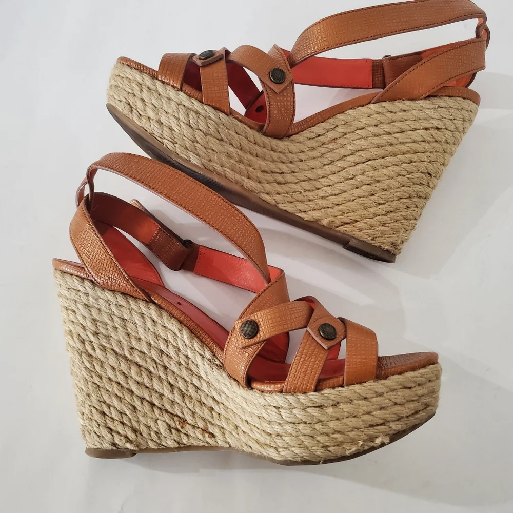 VIA SPIGA 8.5 Karla Wedge Sandals Wedge 4.75